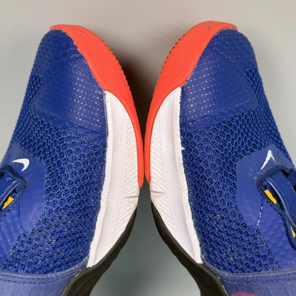 Nike Metcon 7 Mens 9.5 9 1/2 Crossfit Training Shoe Blue Orange Sneaker Low Lace